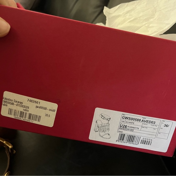 Authentic Valentino Garavani Brown Fringe Block Heel Size 36 - Picture 4 of 5